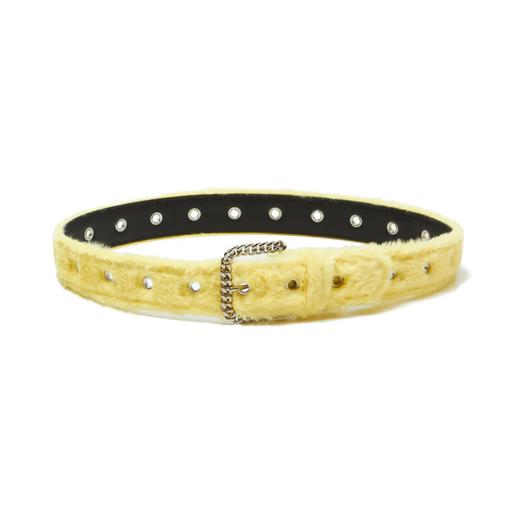 Fur Belt "Light Yellow"