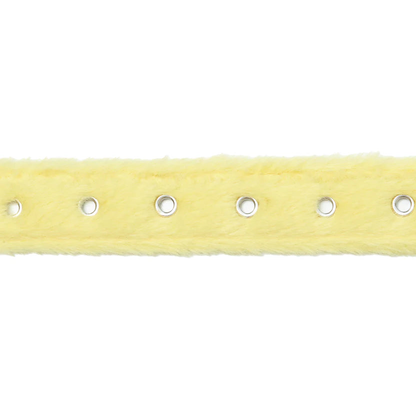 Fur Belt "Light Yellow"