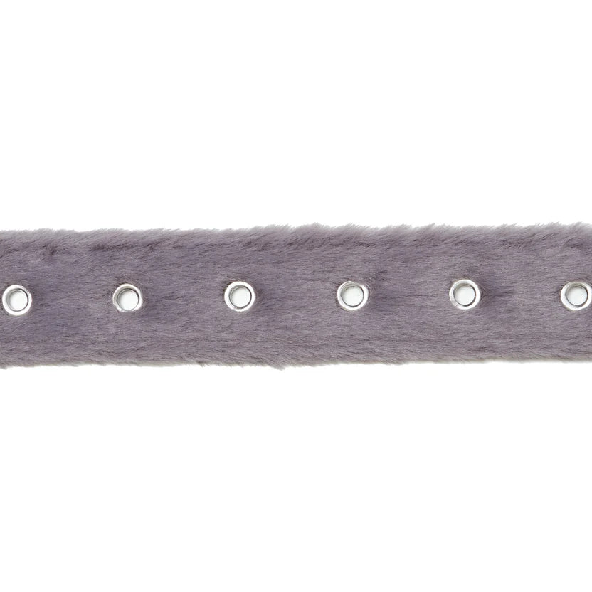 FUR BELT "GREY"