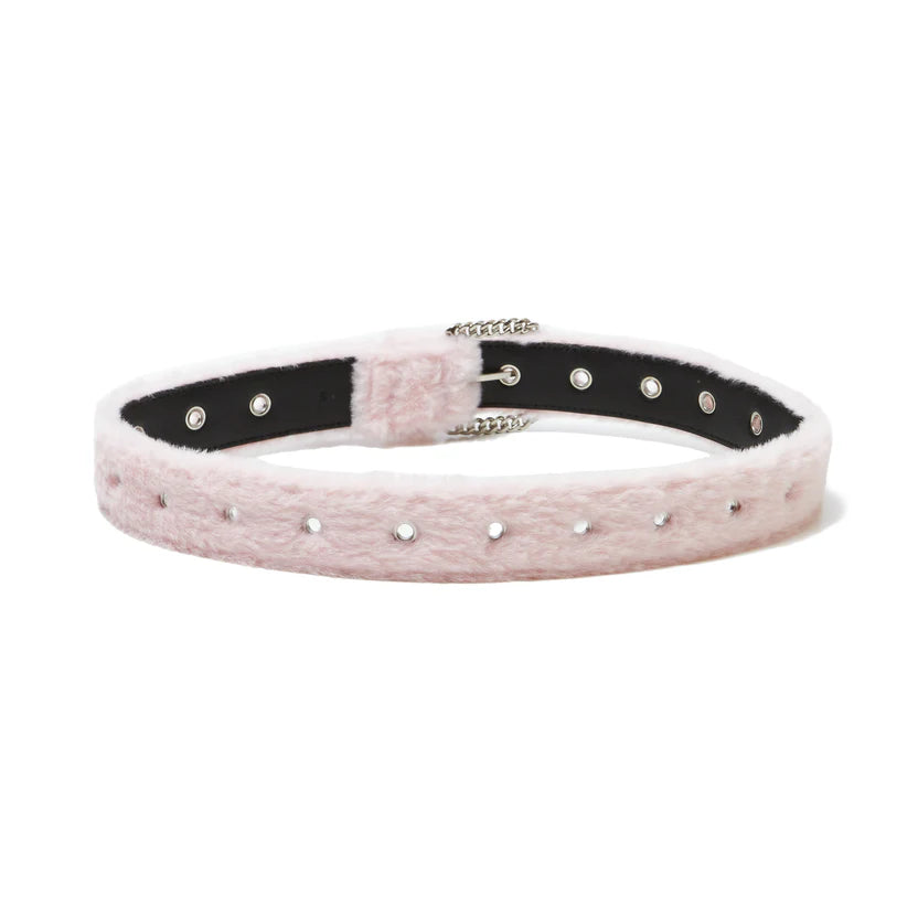 FUR BELT "LIGHT PINK"