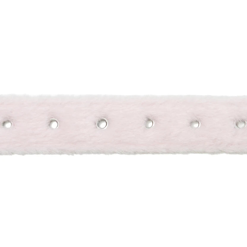 FUR BELT "LIGHT PINK"