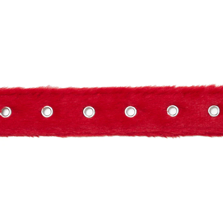 FUR BELT "RED"