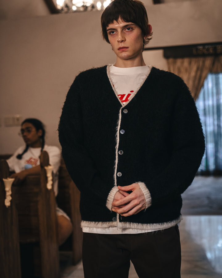 Knit cardigan/trim