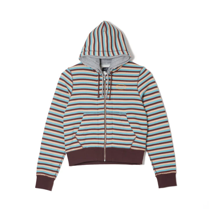 DOUBLE LAYERD ZIP UP HOODIE