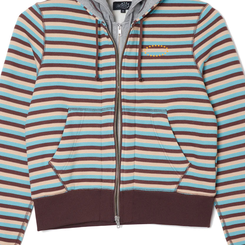 DOUBLE LAYERD ZIP UP HOODIE