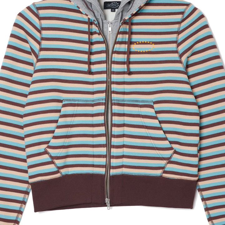 DOUBLE LAYERD ZIP UP HOODIE