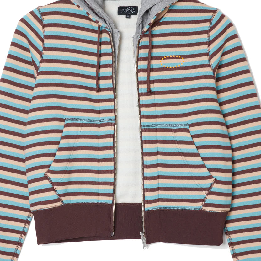 DOUBLE LAYERD ZIP UP HOODIE