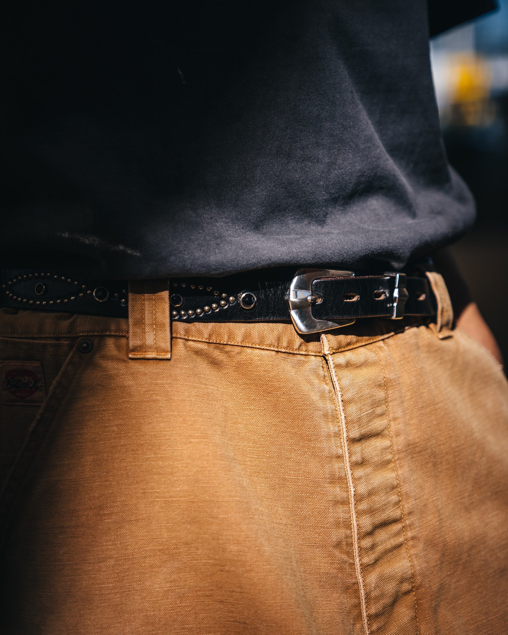 SAINT Mxxxxxx | HTC_BELT NARROW/BLACK STONE Belt