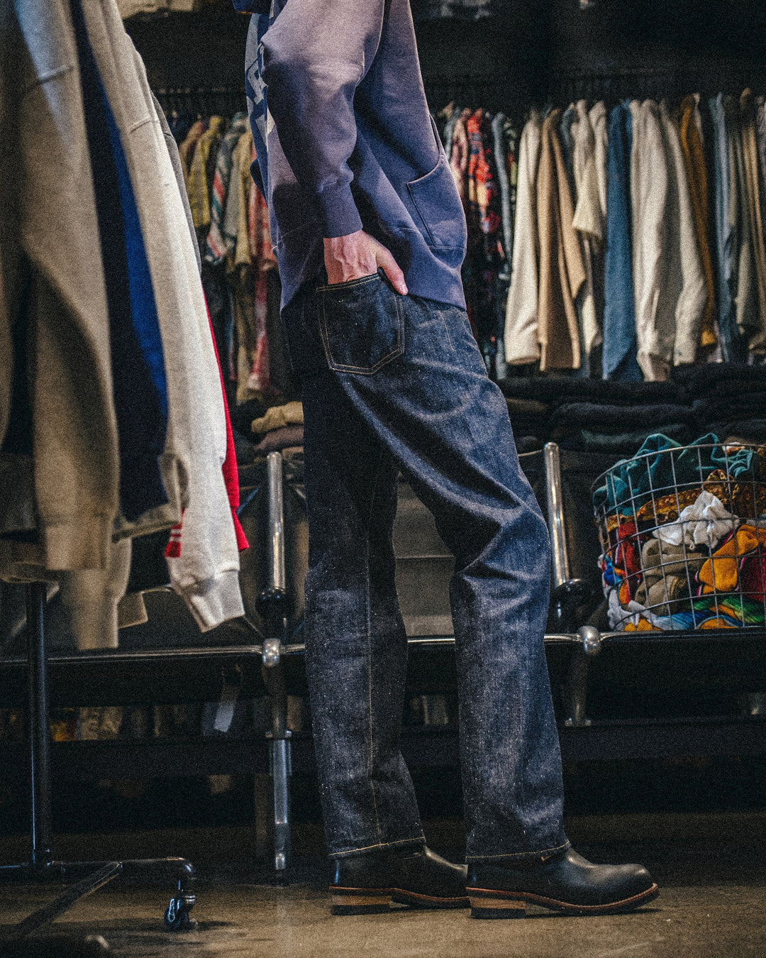 BBJ_5 PKT DENIM PANTS/REGID