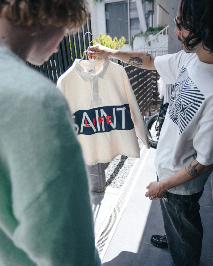 LS POLO SHIRT/SAINT LIFE