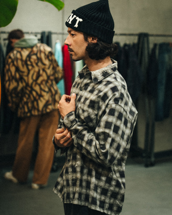 PRINT CHECK SHIRT