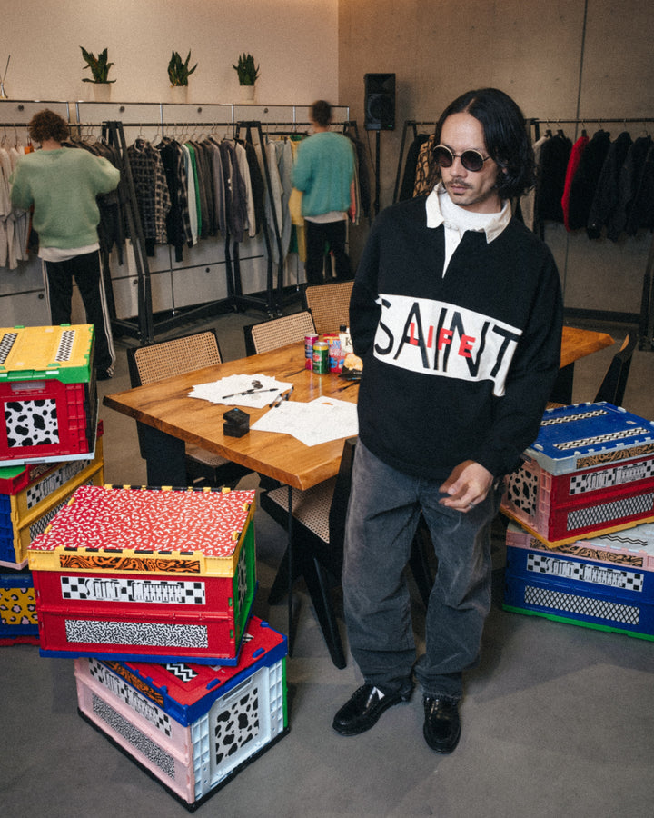 LS POLO SHIRT/SAINT LIFE