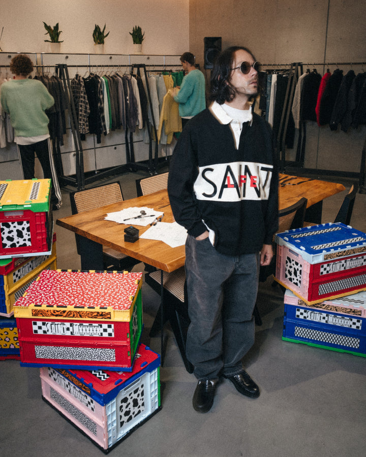 LS POLO SHIRT/SAINT LIFE