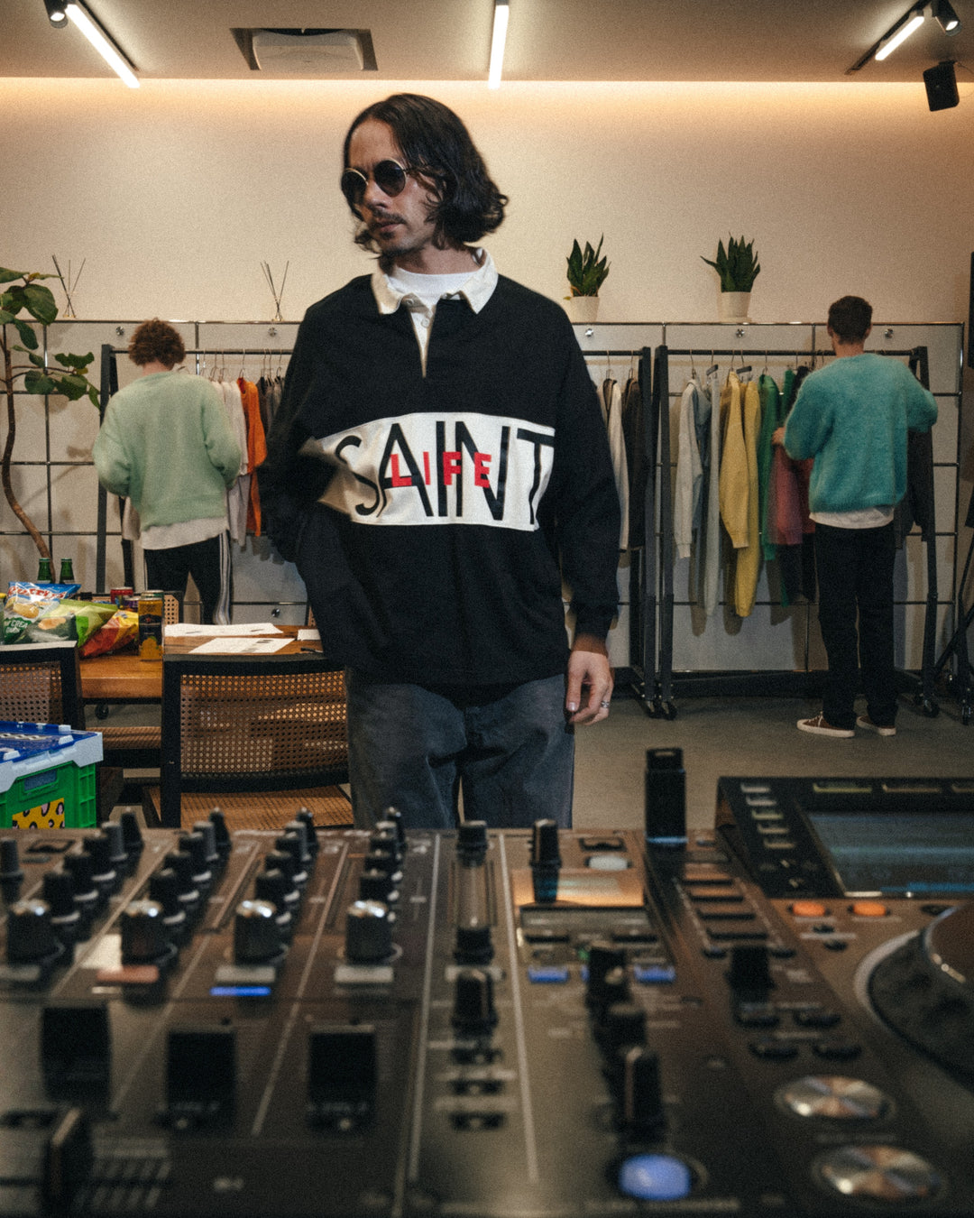 LS POLO SHIRT/SAINT LIFE