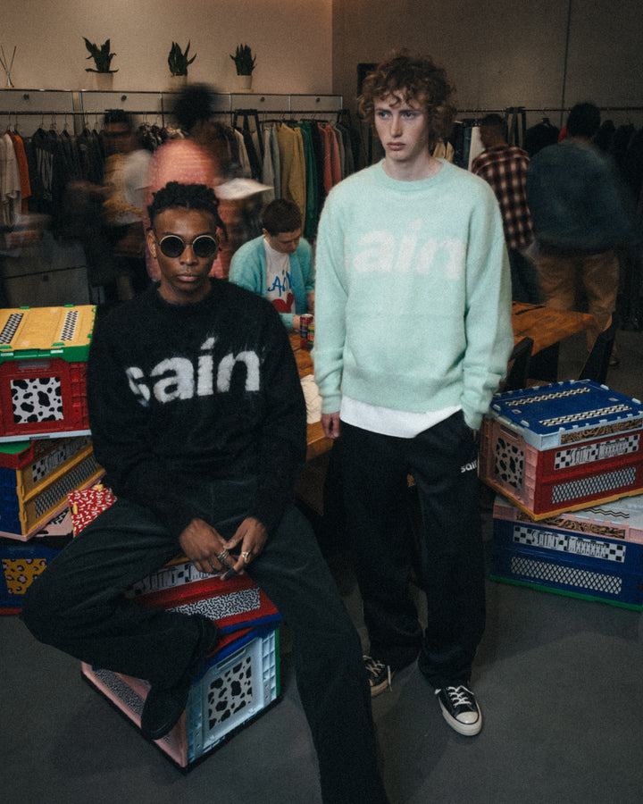 MOHAIR CREW NECK KNIT/SAINT