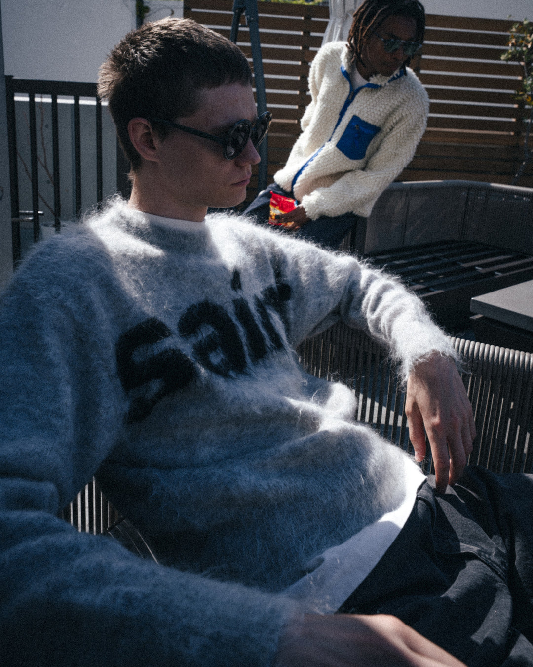 MOHAIR CREW KNIT/SAINT