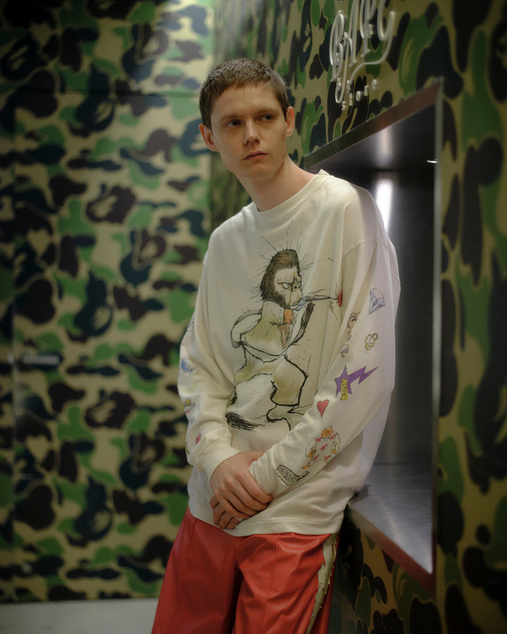 BAPE_LS T-SHIRT/RUNNING
