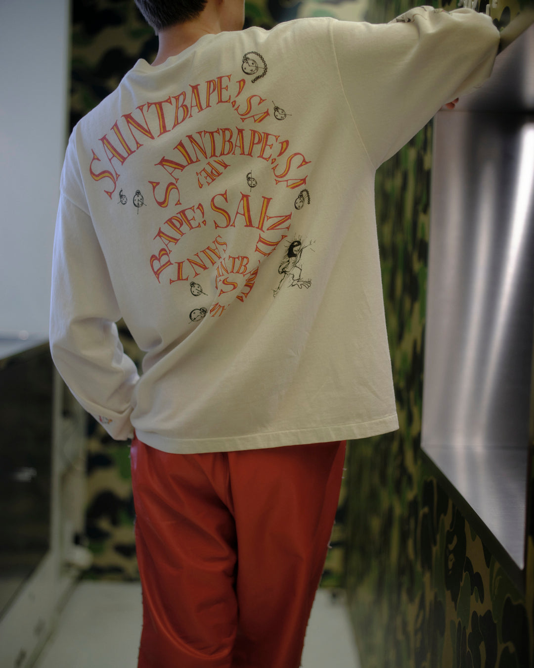 BAPE_LS T-SHIRT/RUNNING