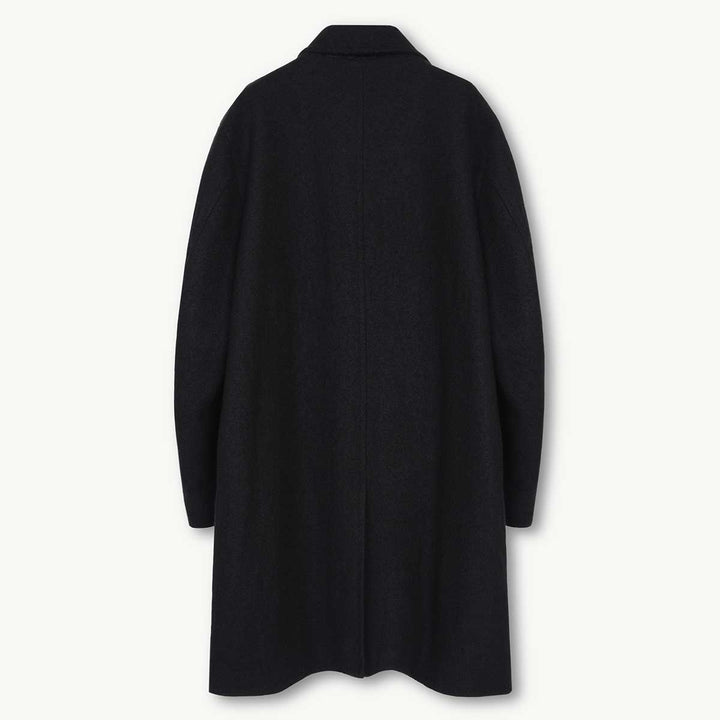 Car Coat in Wool/Cotton Linen