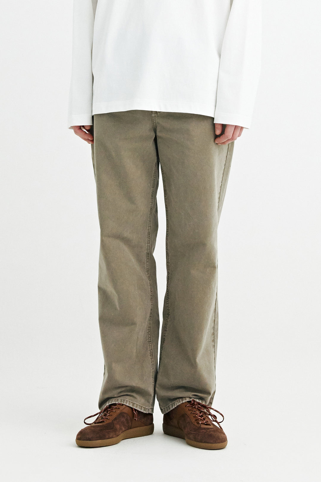 SOLID HOMME - Wide Dyed Chino Pants