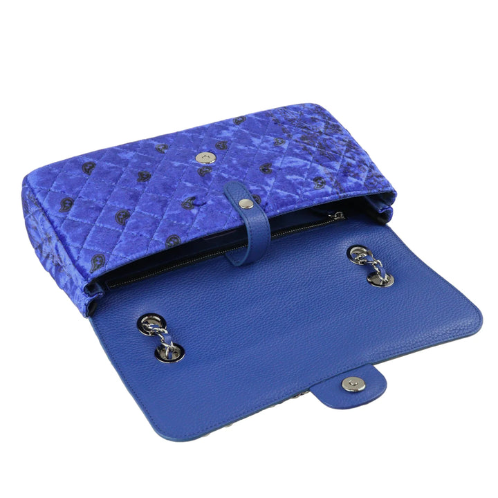 Paisley Quilting Chain Bag 30 (SILVER BLACK)