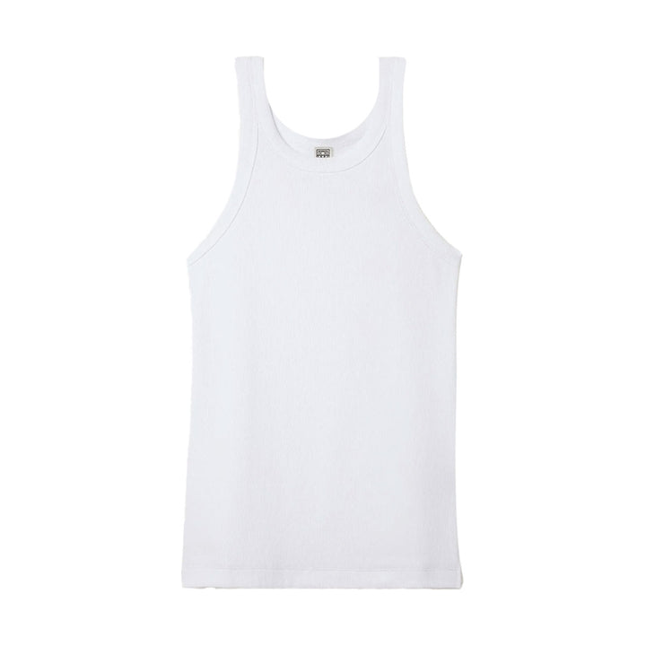 Curved rib tank white