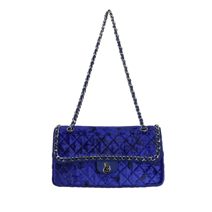 Paisley Quilting Chain Bag 30 (SILVER BLACK)