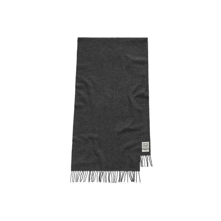 Classic wool scarf grey mélange