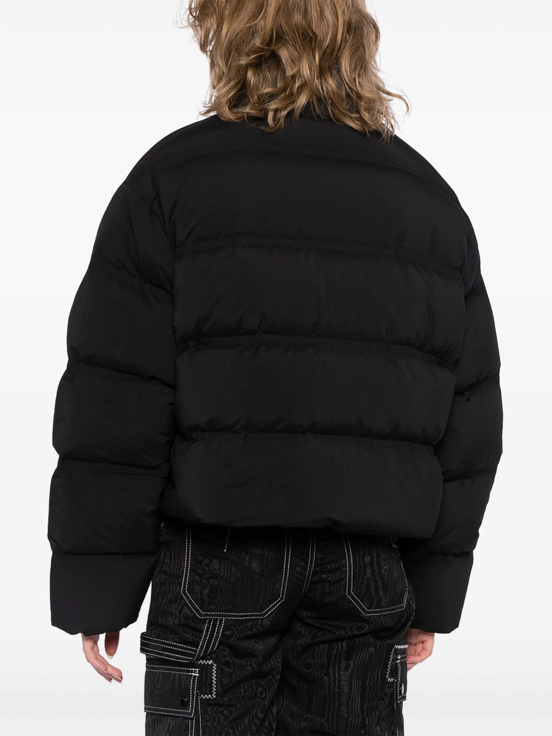 Alexander Wang - フェザー＆ダウン クロップド チャネルパファーコート