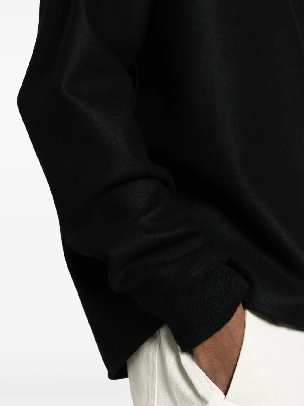 Wool Melton Sweatshirt