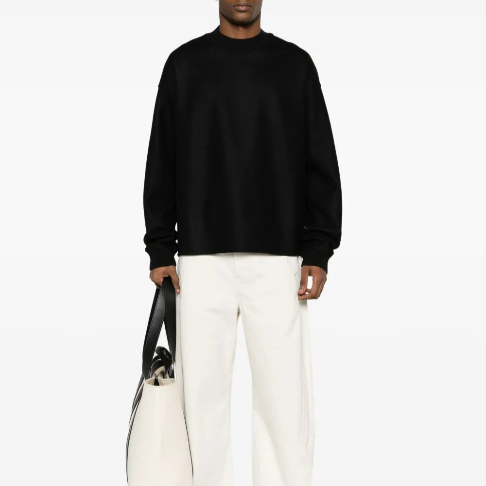 Wool Melton Sweatshirt