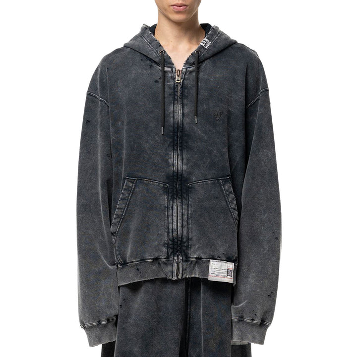 Bleached Zip-up Hoodie