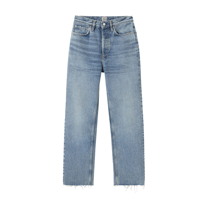 Classic Cut Denim Worn Blue