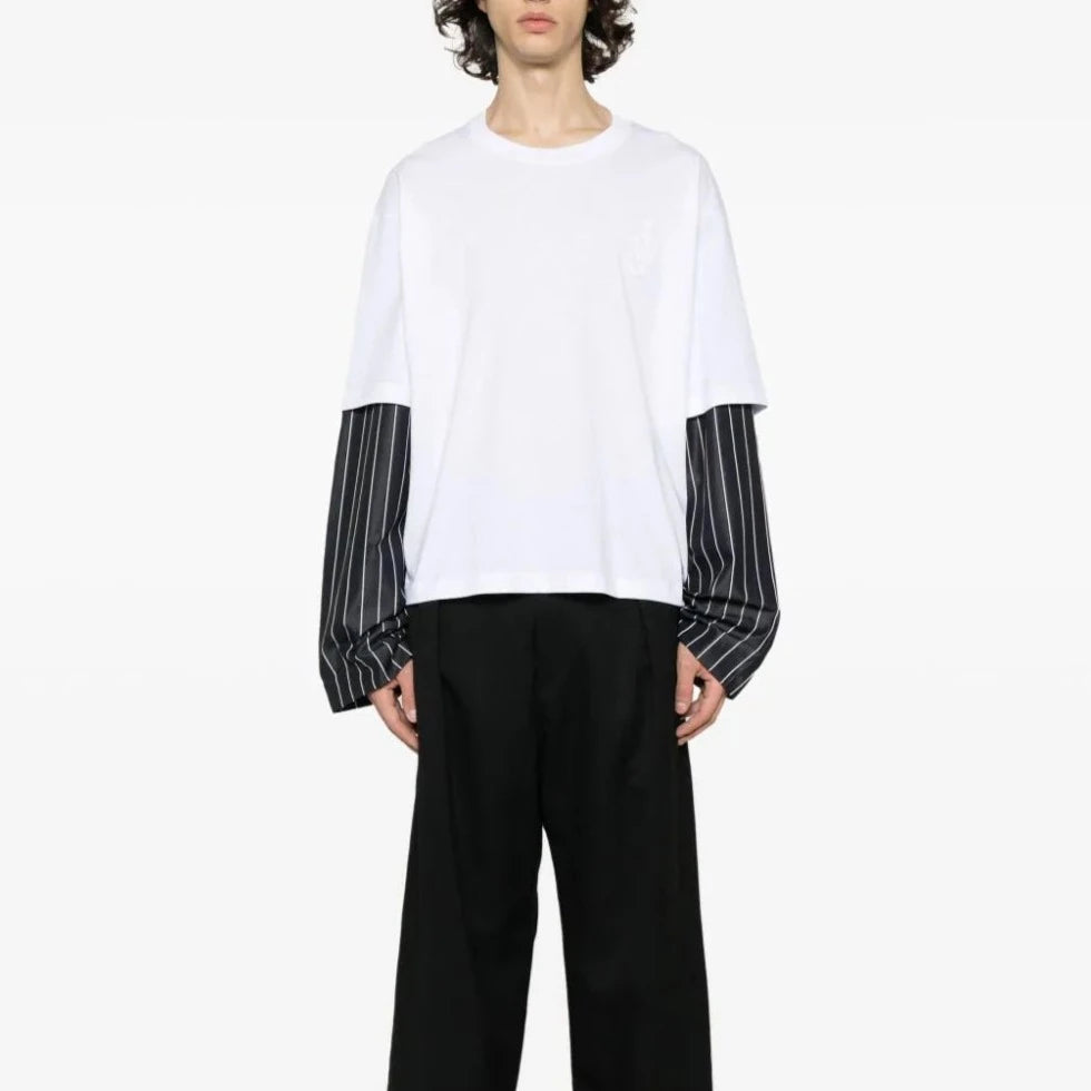 JW Anderson - ANCHOR LAYERED SLEEVE T-SHIRT