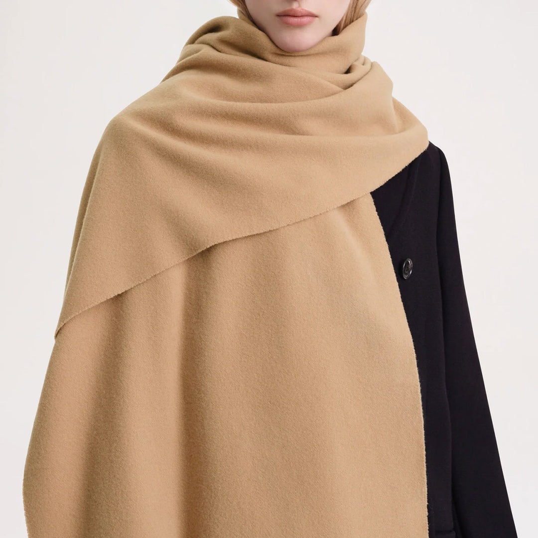 Classic Wool Scarf Camel