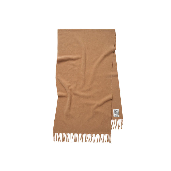 Classic wool scarf camel