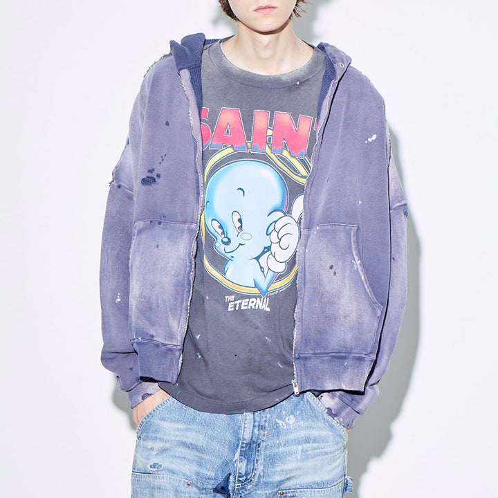 ZIP UP HOODIE/DOUBLE FACE