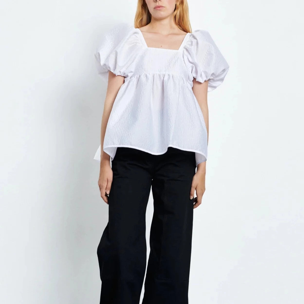 Pull 100% Laine Blanc Cecilie Bahnsen - Taille L - Neuf Avec étiquettes - Style Regular Femme