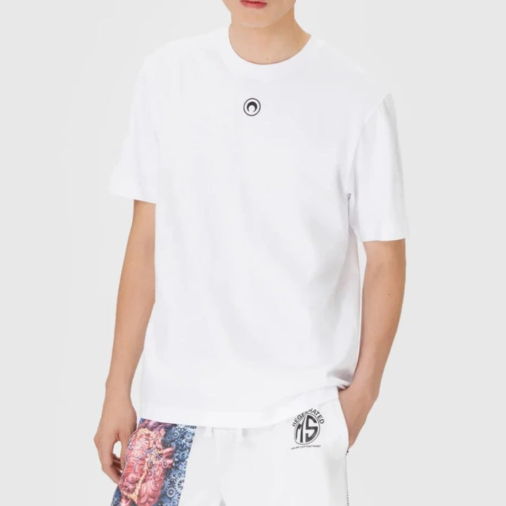 Marine Serre - MOON LOGO JERSEY LOOSE FIT T-SHIRT