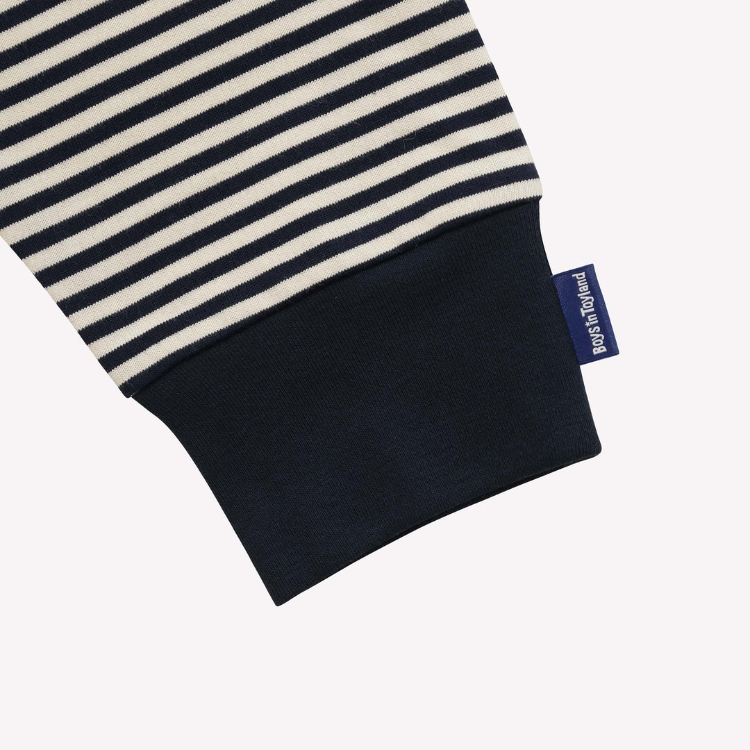 STRIPE HENLEY NECK LS TEE - Boys in Toyland