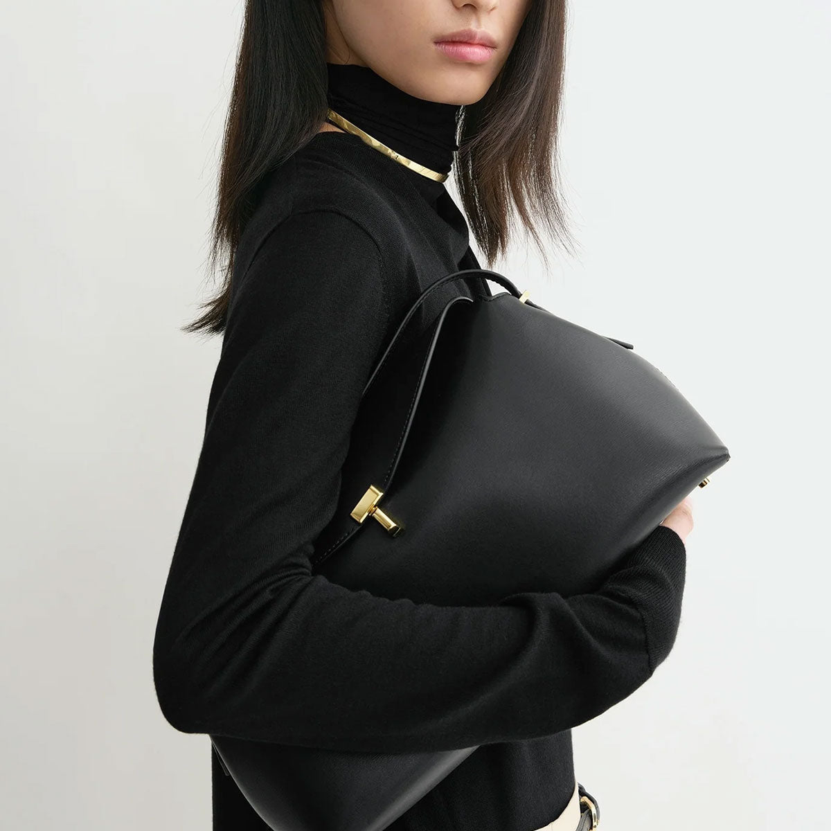 T-Lock Leather Top Handle | Why are you here?