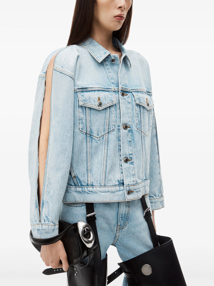 Alexander Wang - ジップスリーブ デニムジャケット