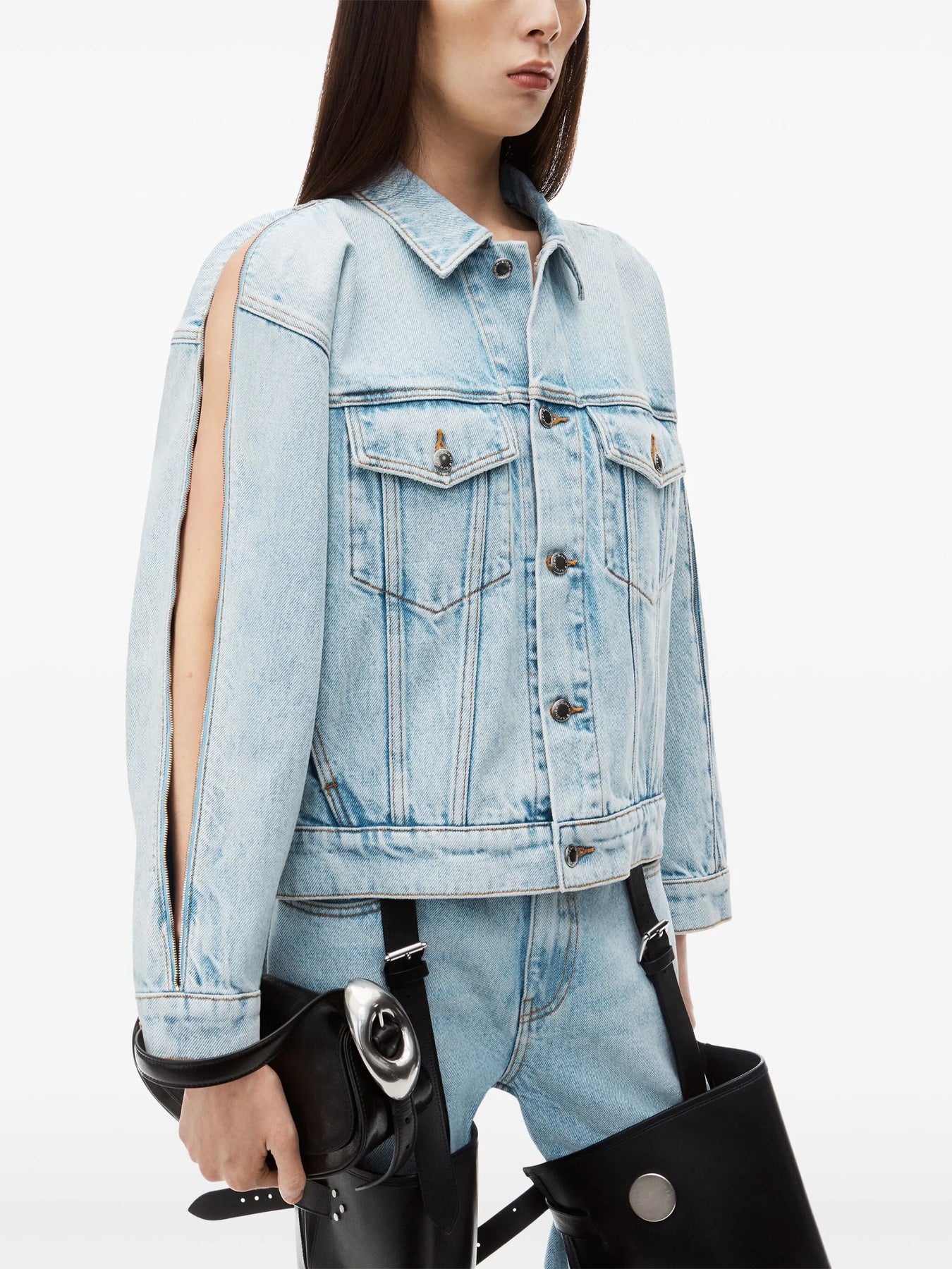 Alexander Wang (アレキサンダーワン) | ジップスリーブ デニムジャケット Alexander Wang (アレキサンダーワン) | ジップスリーブ デニムジャケット