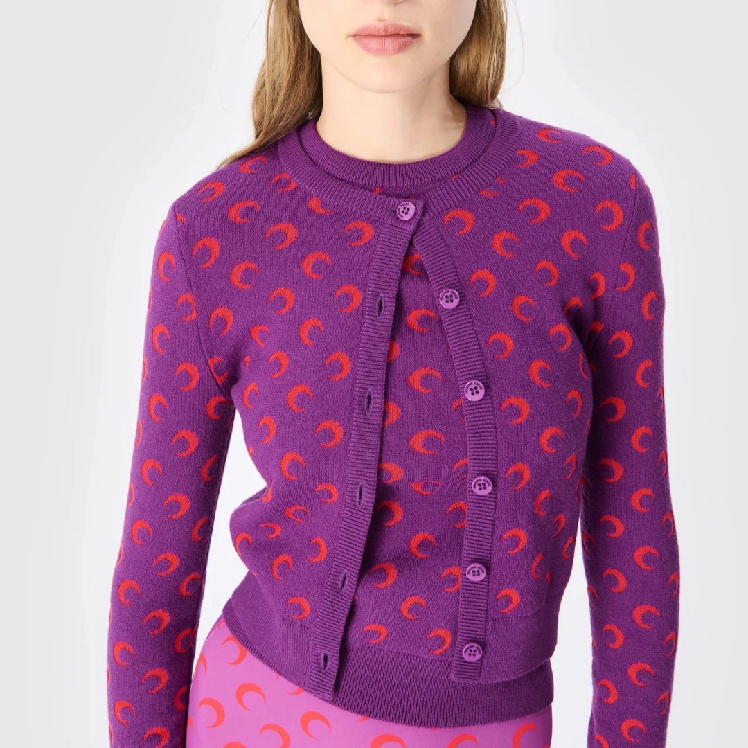 MARINE SERRE | MOON Jaccardnit Fit Cardigan – Why are you here? MARINE SERRE | MOON Jaccardnit Fit Cardigan – Why are you here?