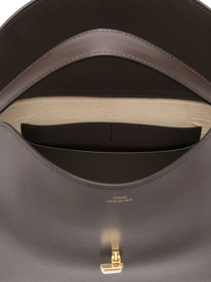 T-Lock leather top handle bark