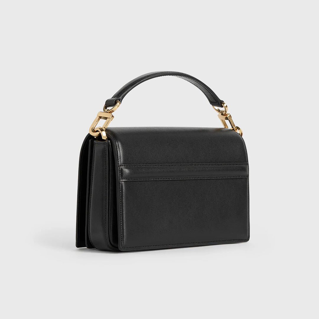 Mini T-Flap Leather Bag Black