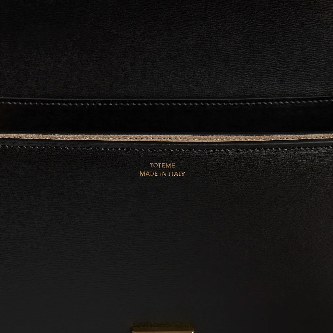 Mini T-Flap Leather Bag Black