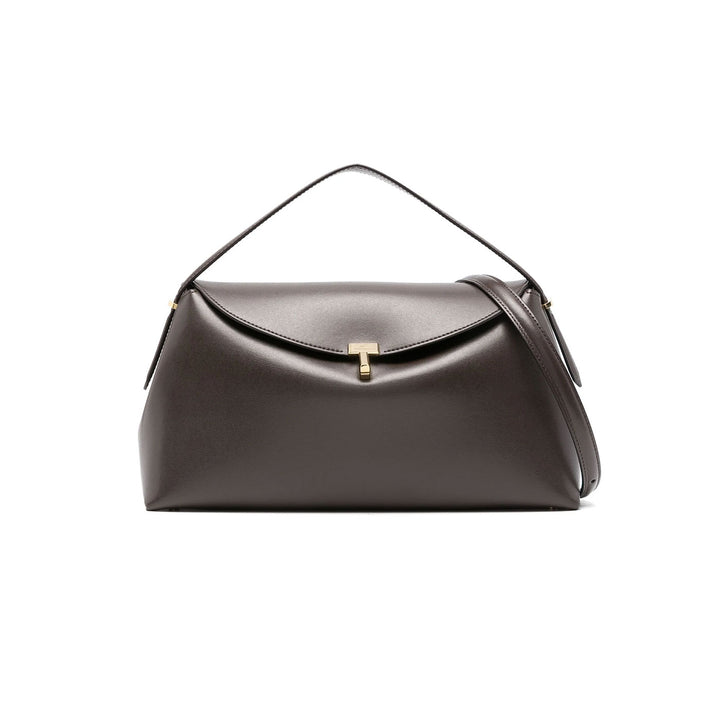 T-Lock leather top handle bark