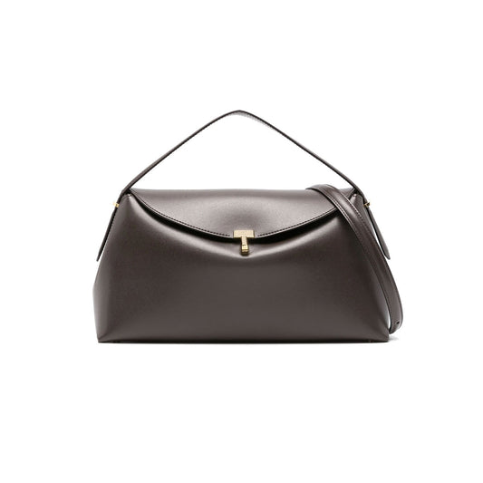 T-Lock leather top handle bark