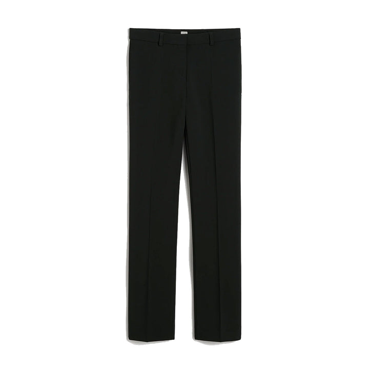 Low-waist slim trousers black